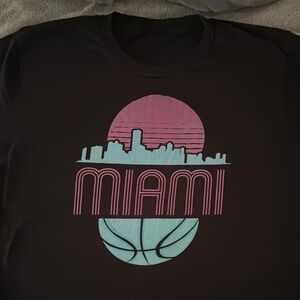 Miami Heat basketball Skyline Graphic Tee